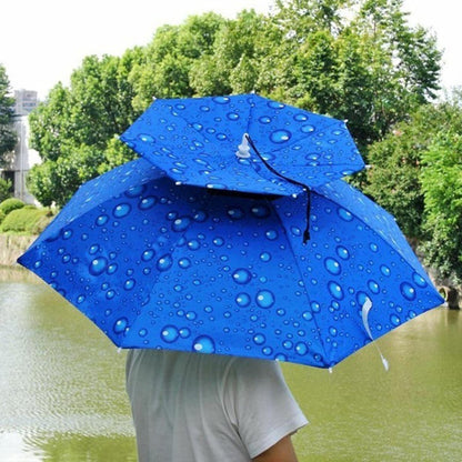 Adjustable Chin Strap Umbrella Hat