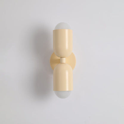 Metal Cylinder Wall Sconce Modern Accent Light for Bedroom Living Room Hardwired LED Indoor Fixture