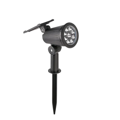 Solar Spotlight 9-LED Outdoor Landscape Light with Auto Dusk-to-Dawn Sensor & 3 Brightness Settings for Garden Pathway Patio Yard Lighting