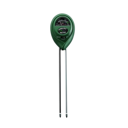 3-in-1 Soil Meter for Indoor & Outdoor Plants – Measures Moisture, Light & pH Levels for Healthy Growth | Garden Testing Tool for