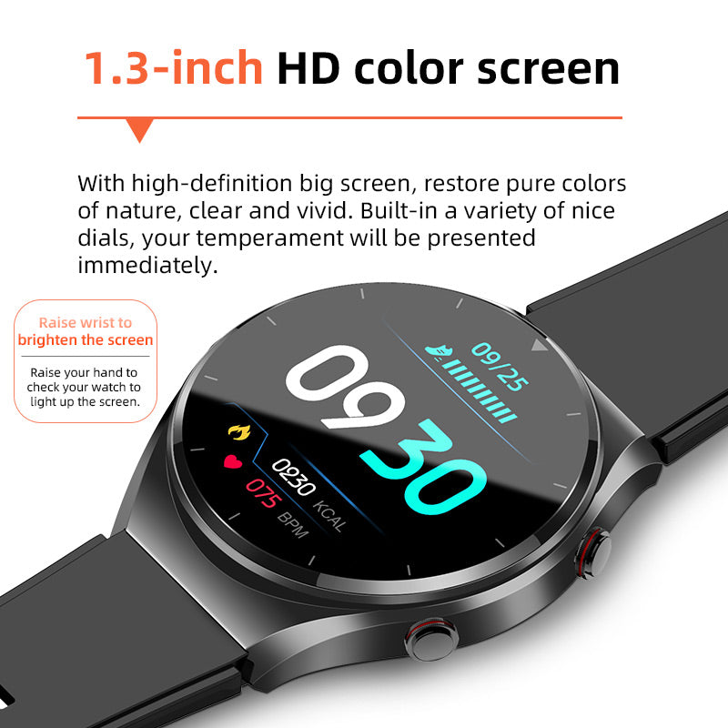 Health Monitoring Smartwatch with Glucose Tracker, Heart Rate, ECG, Blood Pressure & HRV Sensor for Daily Wellness & Fitness