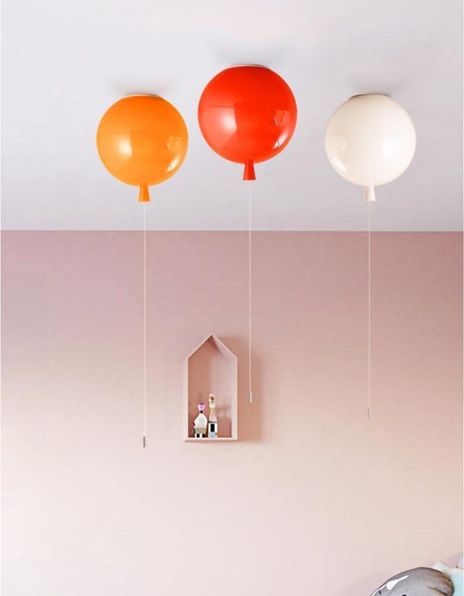 Kids Room Hanging Light Fixture with Pull Chain Switch – Playful Orb Shape Pendant Lamp for Nursery, Bedroom & Play Area – E27 Socket, Multi