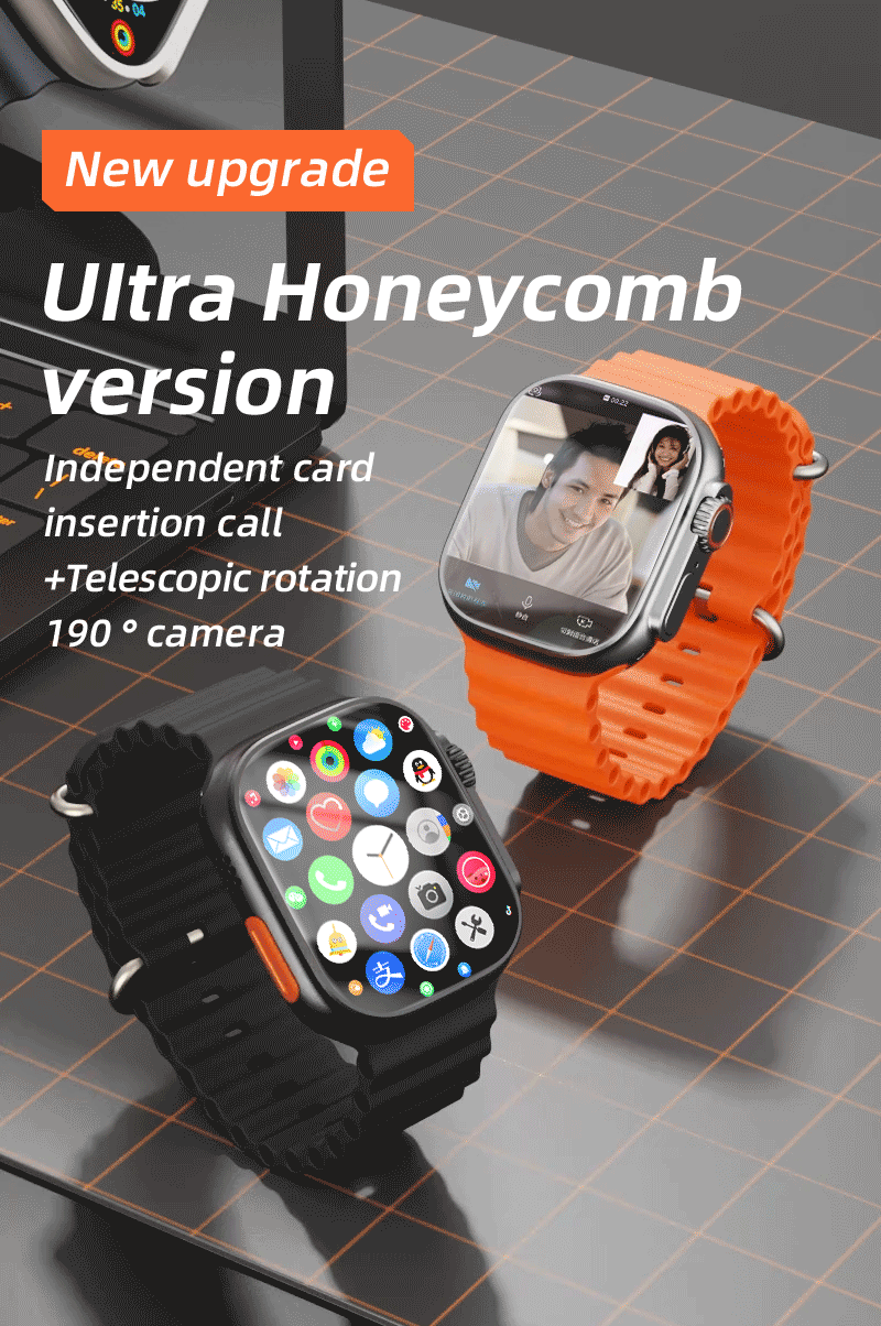 S9 Ultra | 4G Smartwatch with AMOLED Screen & Rotating Camera | Enhanced Connectivity for Seamless Communication