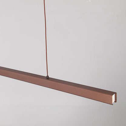 Linear LED Pendant Light Metal Frame Acrylic Diffuser Contemporary Dining Room Kitchen Island Ceiling Fixture Dimmable Modern Hanging Lamp