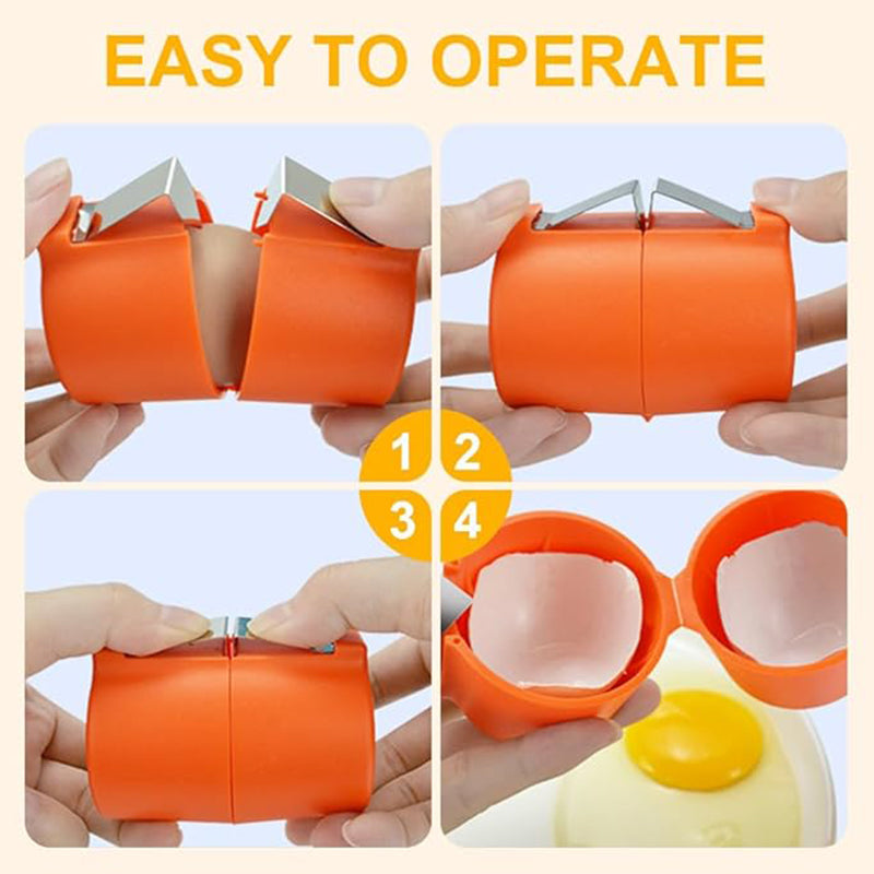 Compact Egg White Yolk Divider Tool with Ergonomic Grip for Baking and Cooking Kitchen Gadget