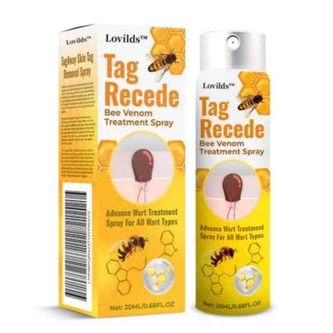 Skin Tag Removal Spray with Natural Bee Venom Extract for At-Home Treatment of Tags, Warts & Moles