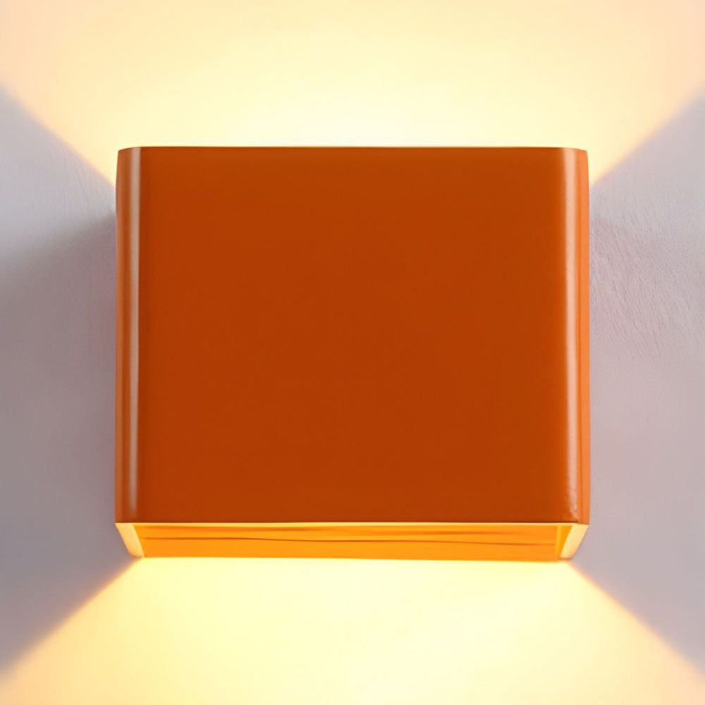 Geometric LED Sconce Aluminum Up Down Accent Light for Hallway Bedroom Living Room Indoor Modern Minimalist Wall Fixture