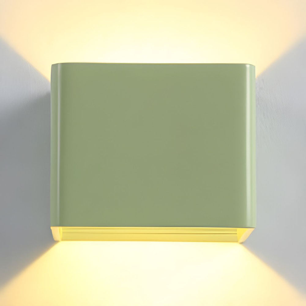 Geometric LED Sconce Aluminum Up Down Accent Light for Hallway Bedroom Living Room Indoor Modern Minimalist Wall Fixture