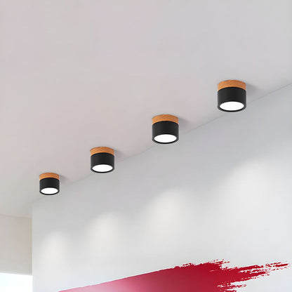 Flush Mount LED Ceiling Spot Light – Modern Aluminum Cylinder Downlight for Hallways, Bedrooms & Living Rooms – Ultra-Slim Recessed Style