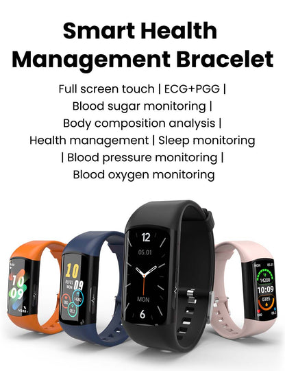 Pulsera de actividad inteligente HealthTrack | Seguimiento de actividad, monitoreo del sueño y notificaciones inteligentes | Resistente al agua IP67