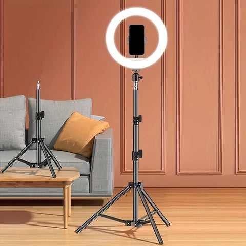 LED Ring Light with Adjustable Tripod Stand | Bright Illumination for Photography and Streaming