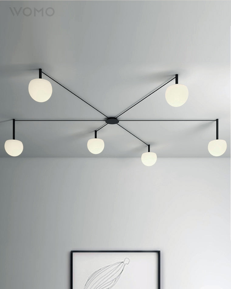 Globe Pendant Light Adjustable Height Frosted White Glass Orb for Kitchen Dining Living Space Modern Hanging Fixture 10 Inch