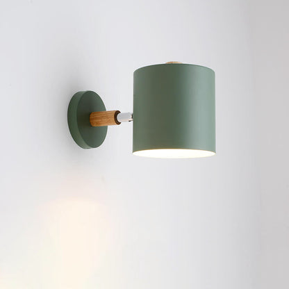 Sconce Light Fixture for Bedroom 5 in × 5.5 in Hardwired E26 Socket Wood Metal Accent Reading Nightstand Living Room Hallway Decor Contempor