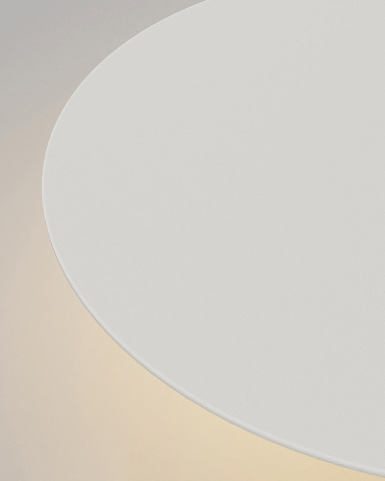 Lámpara de techo LED empotrable 31.5×28 pulg. regulable con control remoto, diseño de disco moderno de acrílico blanco para dormitorio, sala de estar y baño 1