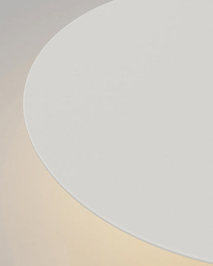 Lámpara de techo LED empotrable 31.5×28 pulg. regulable con control remoto, diseño de disco moderno de acrílico blanco para dormitorio, sala de estar y baño 1