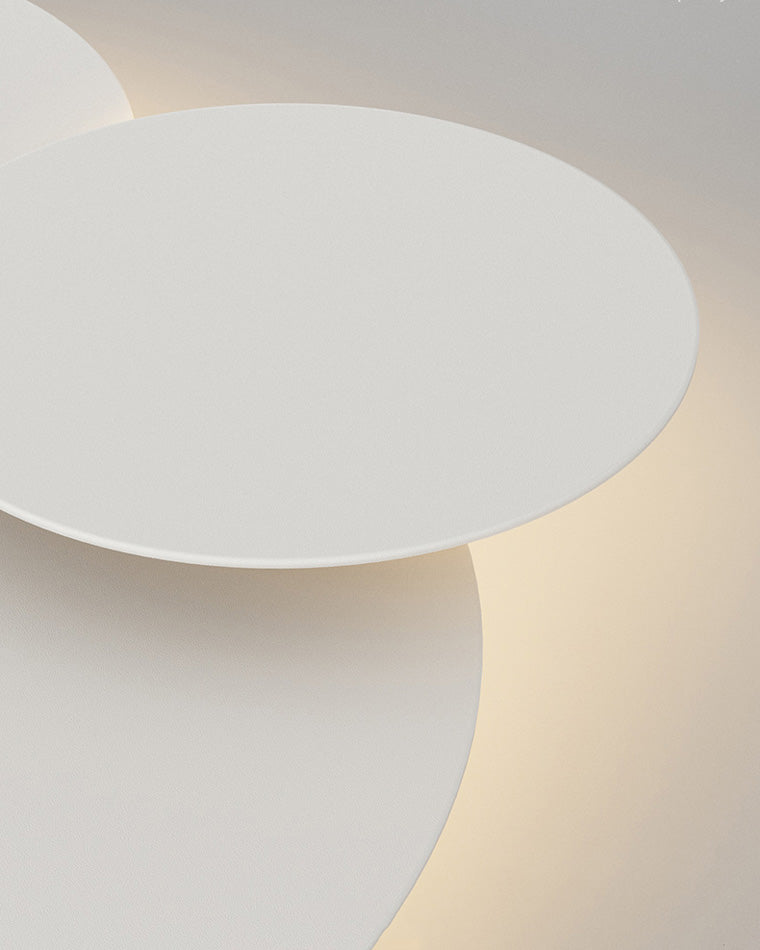Lámpara de techo LED empotrable 31.5×28 pulg. regulable con control remoto, diseño de disco moderno de acrílico blanco para dormitorio, sala de estar y baño 1