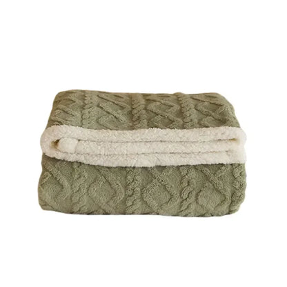 Reversible Sherpa Fleece Blanket Plush Microfiber Winter Throw for Bed Couch Queen King Twin Soft Warm Double-Sided Lightweight Machine