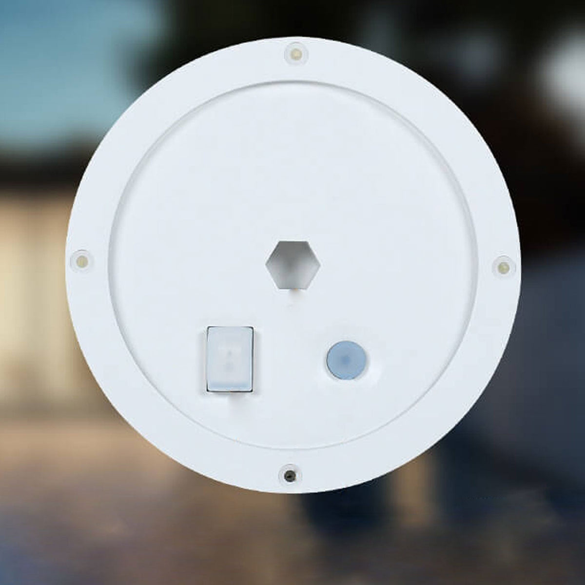 Solar-Powered LED Wall Sconce for Patios, Pathways & Gardens – Modern Weatherproof Outdoor Fixture in White – Automatic Dusk-to-Dawn Sensor