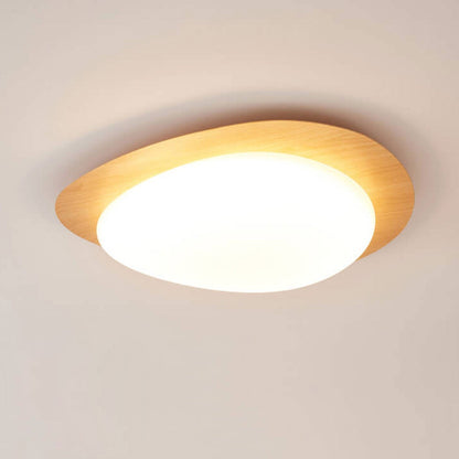 Low-Profile LED Ceiling Fixture with Remote Dimming & Three Color Modes for Bedrooms Hallways Kitchens | Modern Iron Acrylic Overhead Lighti