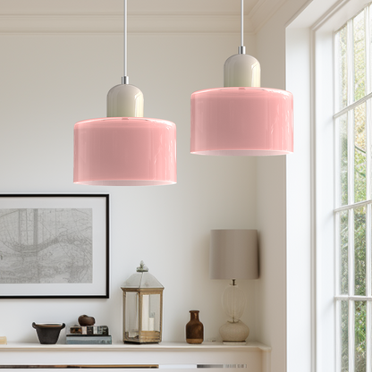 Linear LED Pendant Light White Glass Modern Hanging Fixture for Dining Room Kitchen Island Contemporary Halo Design Adjustable Cable