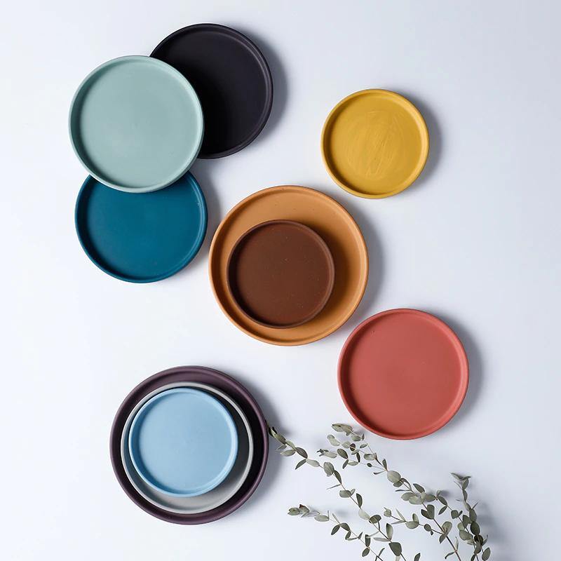 Vibrant Traditional Circular Ceramic Pot Planter