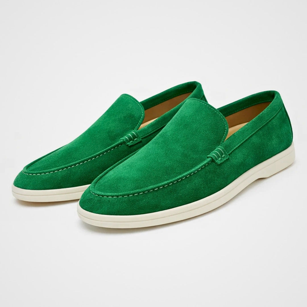 Men's Slip-On Loafers Suede-Look Casual Dress Shoes for Everyday Comfort & Style