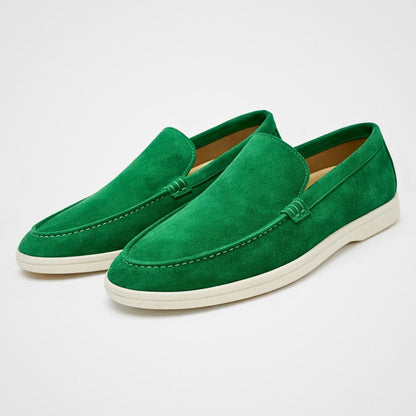 Men's Slip-On Loafers Suede-Look Casual Dress Shoes for Everyday Comfort & Style
