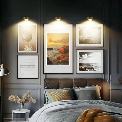 Battery-Powered Picture Light with Remote – Magnetic Mount LED Artwork Spotlight for Frames & Wall Displays
