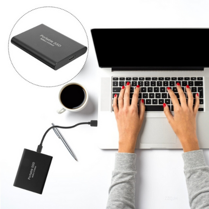 USB Portable SSD 1050 MB/s Read Speed 1 TB Storage Capacity Impact-Resistant Casing for Mac Windows Android Gaming Backup