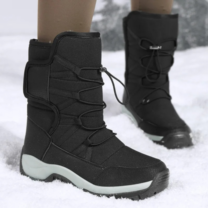 Waterproof Insulated Winter Boots for Men & Women – Slip-On Snow Boots with Plush Lining & Non-Slip Rubber Sole for Cold Weather Hiking &