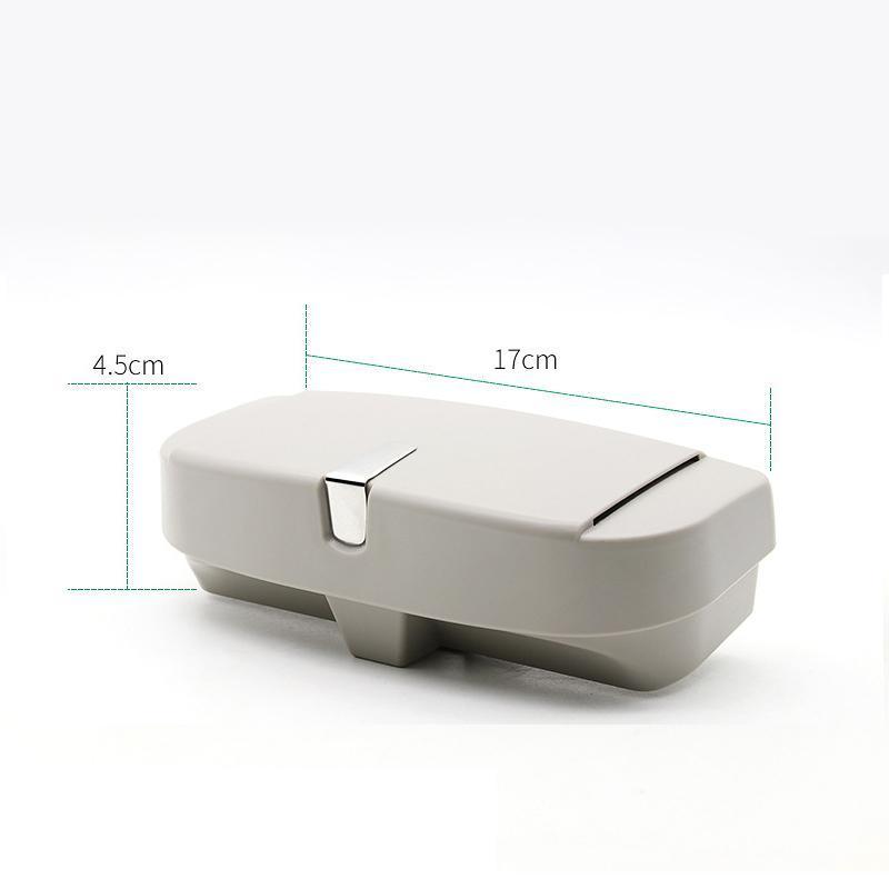 Organizador de lentes para visera de auto – Soporte para gafas de un solo toque para camionetas y SUV