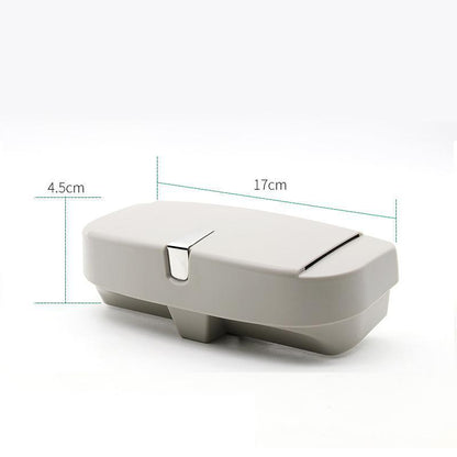 Organizador de lentes para visera de auto – Soporte para gafas de un solo toque para camionetas y SUV