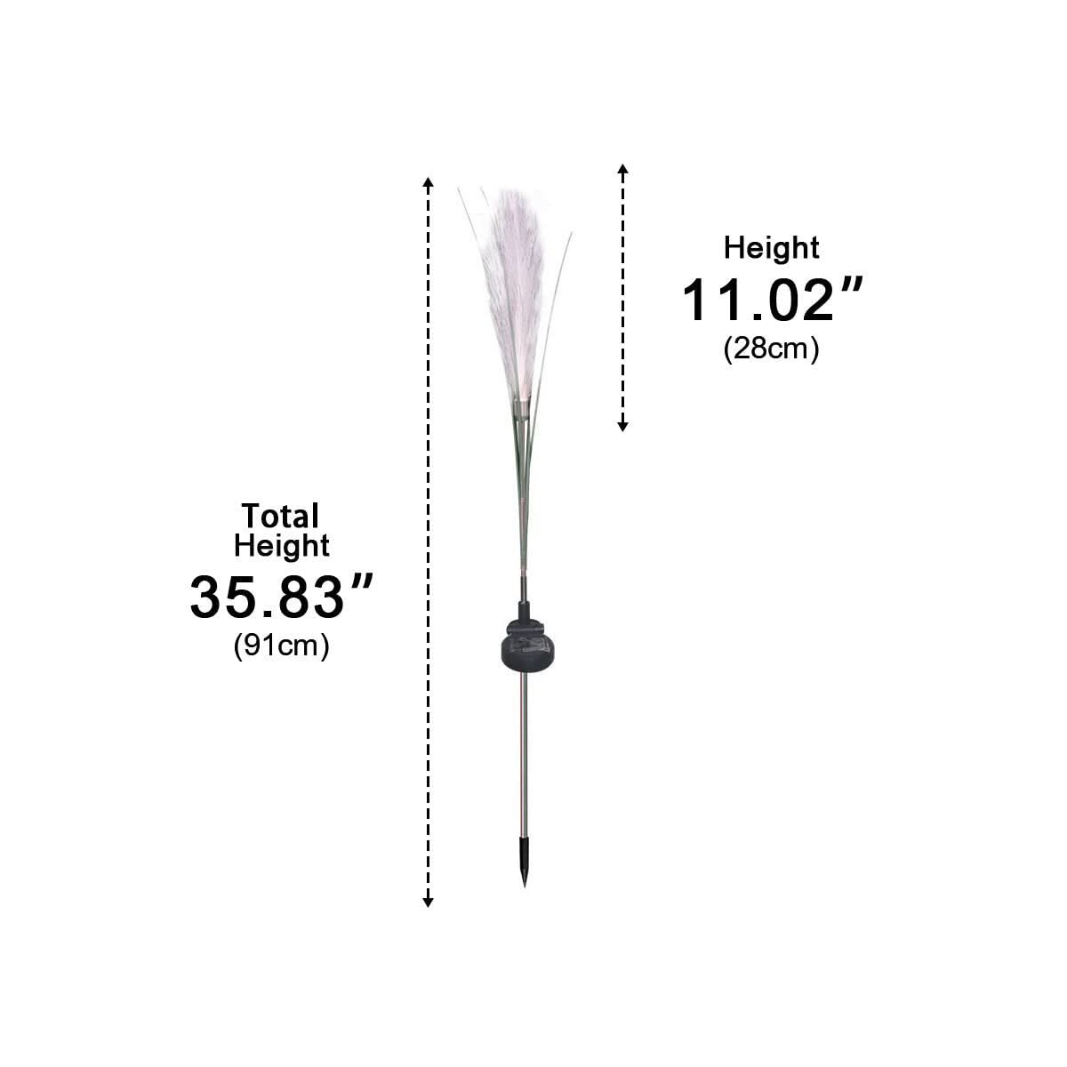 REEDGLOW – Solar Reed Pathway Lights for Serene Garden Ambience