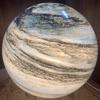 3D Lunar Sphere Desk Lamp with Remote Control 16 Color LED Orb Light for Bedroom Nightstand Living Room Home Decor Gift