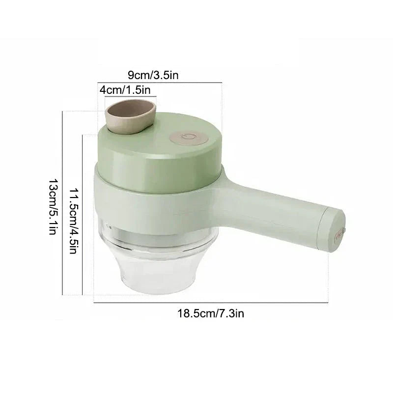 Rechargeable Electric Mini Food Processor for Chopping Vegetables, Garlic & Herbs – Cordless Kitchen Tool with USB Charging, Waterproof