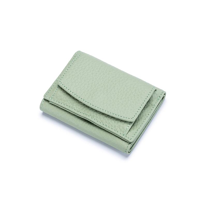 Compact RFID Blocking Leather Wallet for Women – Snap-Close Coin Purse with Card Slots & RFID Shield for Everyday Carry