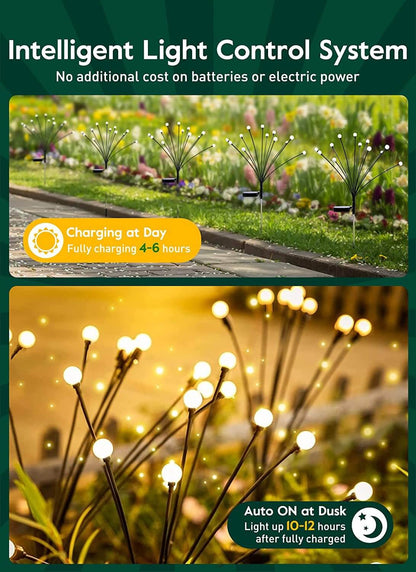 Solar Outdoor Pathway Stake Light White Modern LED Garden Lamp Auto On/Off 6 8 10 LEDs Wireless Walkway Patio Yard Deck Lighting