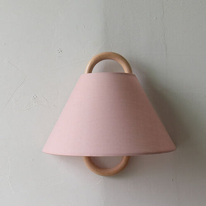 Sconce Light Fixture Wooden Frame Cloth Shade E12 Socket Flexible Install for Bedroom Living Room Hallway Apartment Home