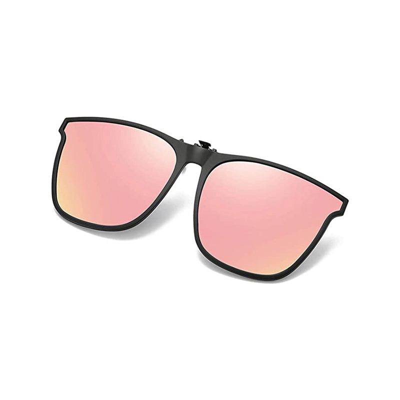 Magnetic Clip-On Polarized Sunglasses Adapter for Prescription Glasses UV Protection Flip-Up Lenses Driving Eyewear Accessory for Eyeglasses