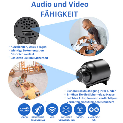 1080p HD Wireless Baby Monitor Camera with Night Vision & Motion Detection for Nursery Security