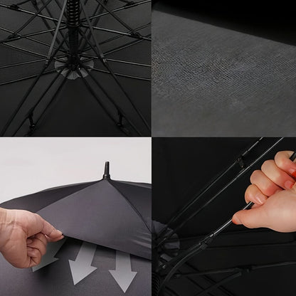 Oversized Automatic Umbrella Double Canopy Wind Resistant 2-3 Person Golf Rain Sun Protection Events Travel Outdoor Activities