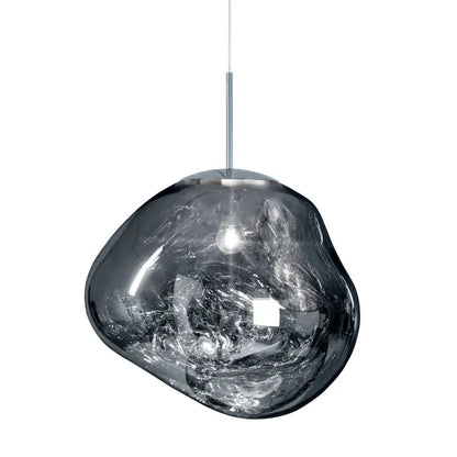 Molten Acrylic Hanging Light Fixture 15 in Warm Glow E27 Socket for Dining Room Kitchen Island Above Table Modern Sculptural Ceiling Lamp Or