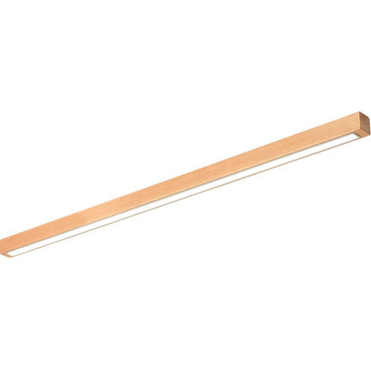 Aplique de pared LED rectangular de madera con pantalla de acrílico para dormitorio y sala de estar | Luz de espejo minimalista moderna