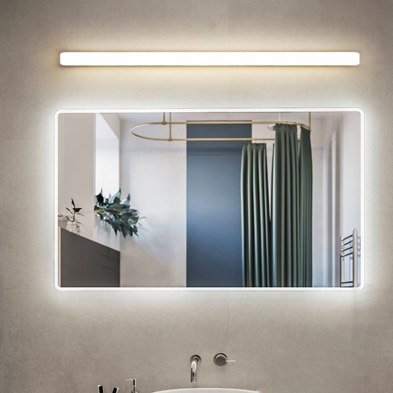 Lámpara de pared LED moderna para baño, aplique de acrílico blanco para espejo, grado de protección IP44
