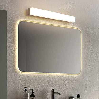 Lámpara de pared LED moderna para baño, aplique de acrílico blanco para espejo, grado de protección IP44