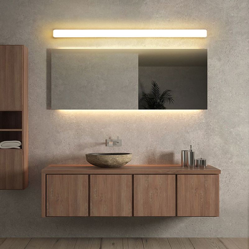 Lámpara de pared LED moderna para baño, aplique de acrílico blanco para espejo, grado de protección IP44