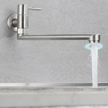 Grifo giratorio de acero inoxidable para montaje en pared – Llenador de ollas monomando para cocina