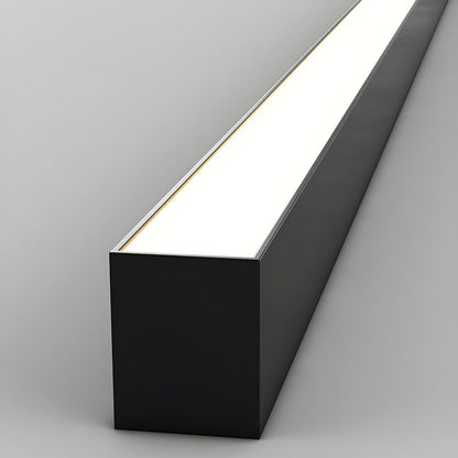 Linear LED Flush Mount Light 47-Inch Contemporary Aluminum Fixture Bedroom Hallway Kitchen Bar Overhead Lighting Slim Profile Low Profile Bl