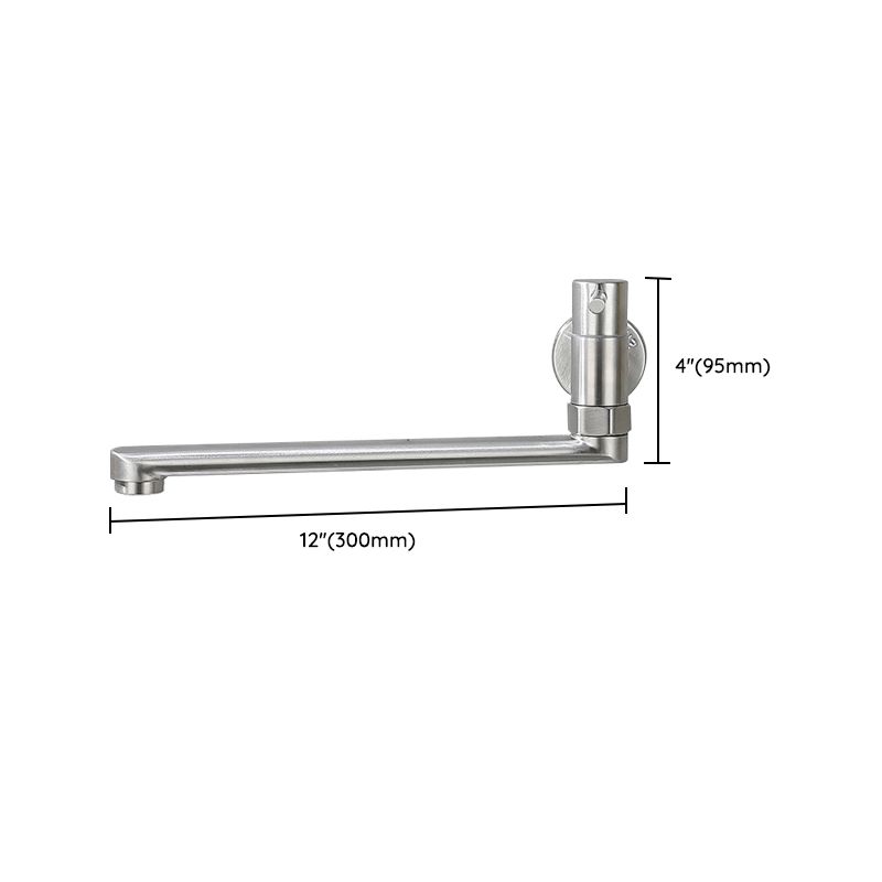 Grifo giratorio de acero inoxidable para montaje en pared – Llenador de ollas monomando para cocina