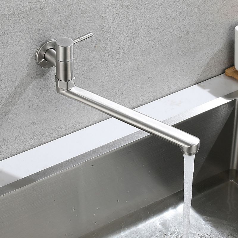 Grifo giratorio de acero inoxidable para montaje en pared – Llenador de ollas monomando para cocina